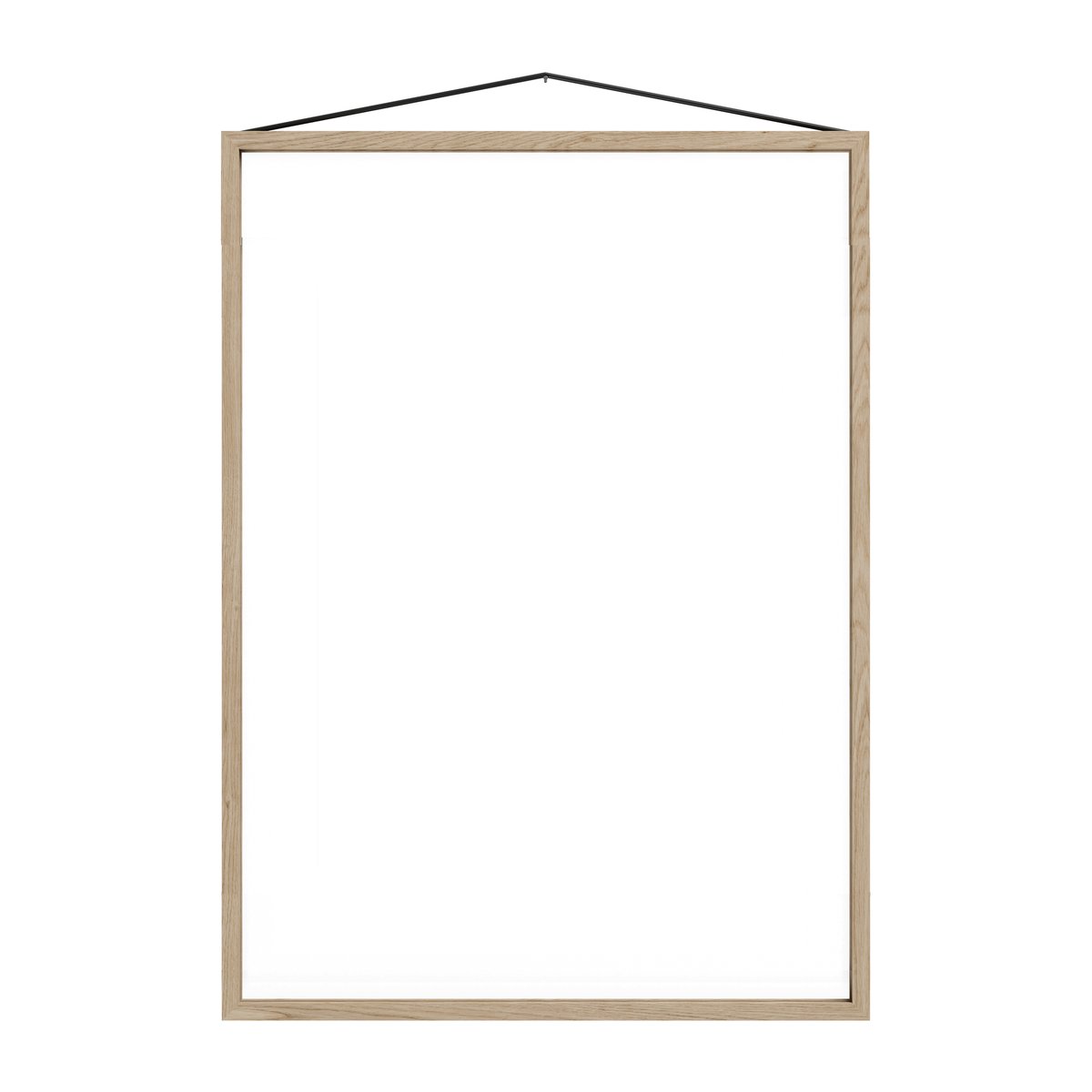 MOEBE Moebe eikeramme 50 x 70 cm Transparent, Wood, Black