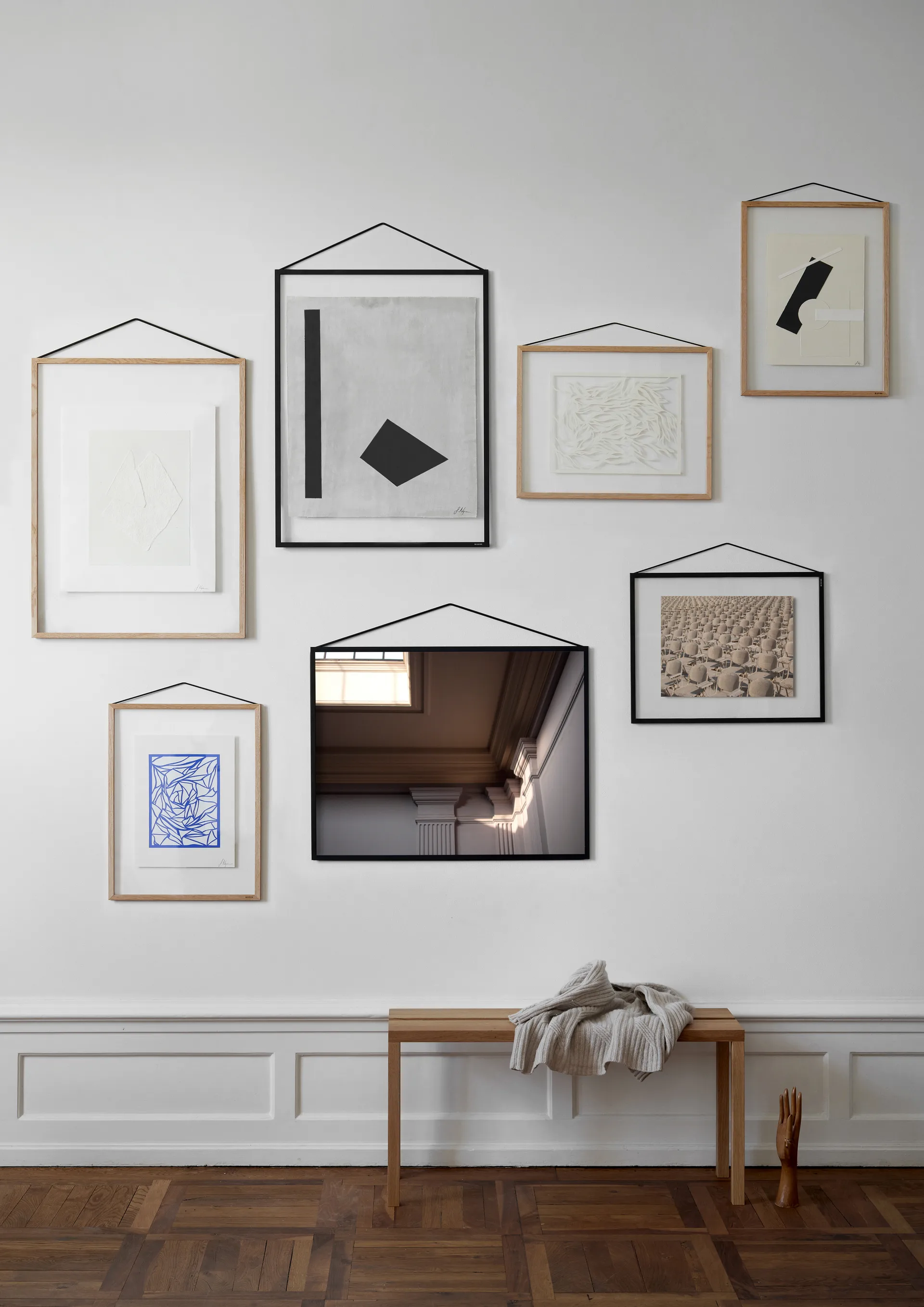 Moebe eikeramme 50 x 70 cm, Transparent, Wood, Black MOEBE