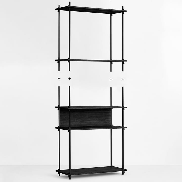 Moebe hyllebein 115 cm 2-stk., Black MOEBE