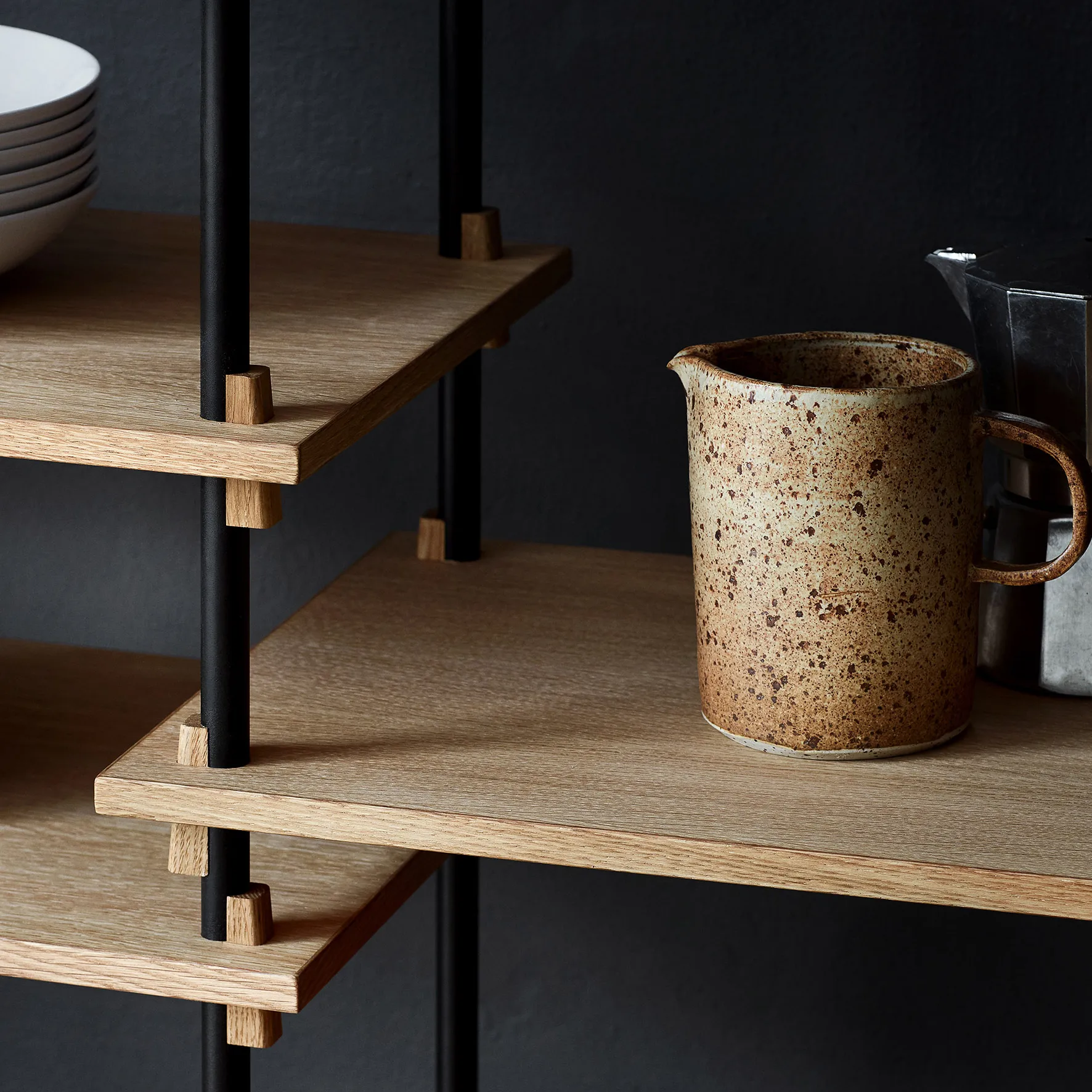 Moebe hyllesett 85 cm, Oak MOEBE