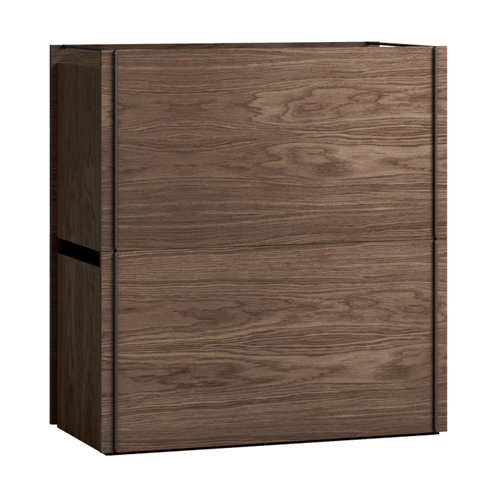 Moebe oppbevaringsboks, Smoked oak-black MOEBE
