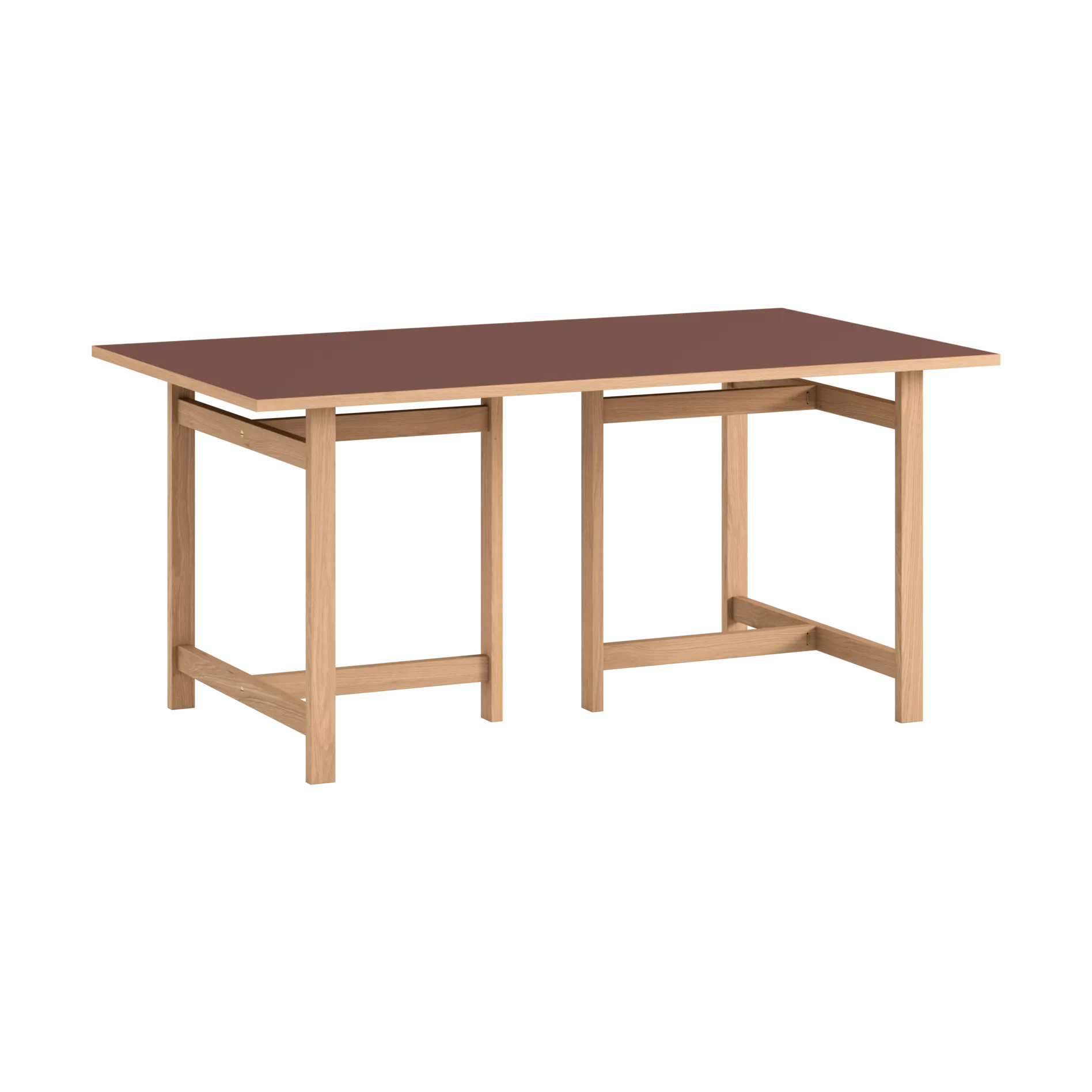 Moebe Rektangulært spisebord, Burgundy, 160x90 cm MOEBE