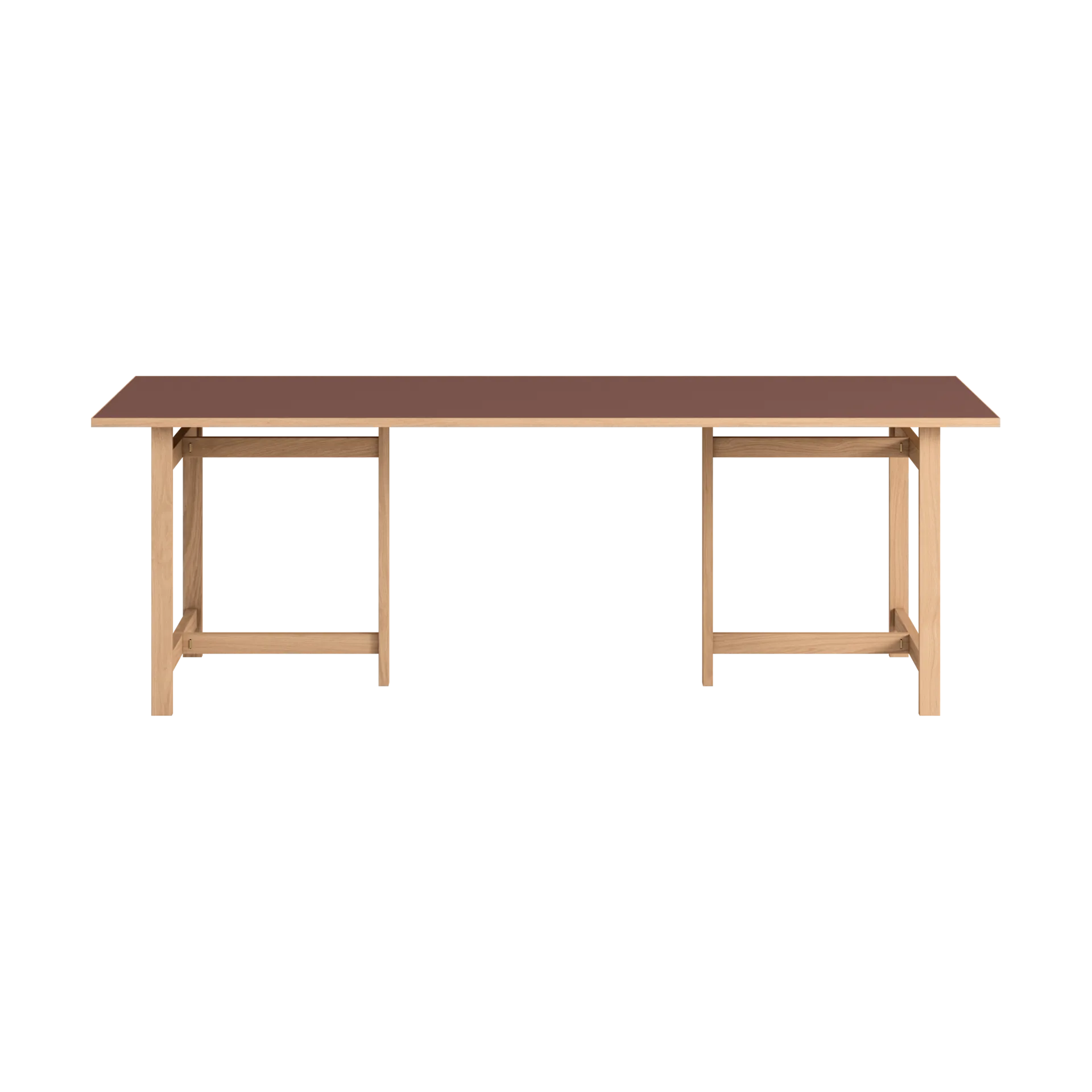 Moebe Rektangulært spisebord, Burgundy, 220x90 cm MOEBE