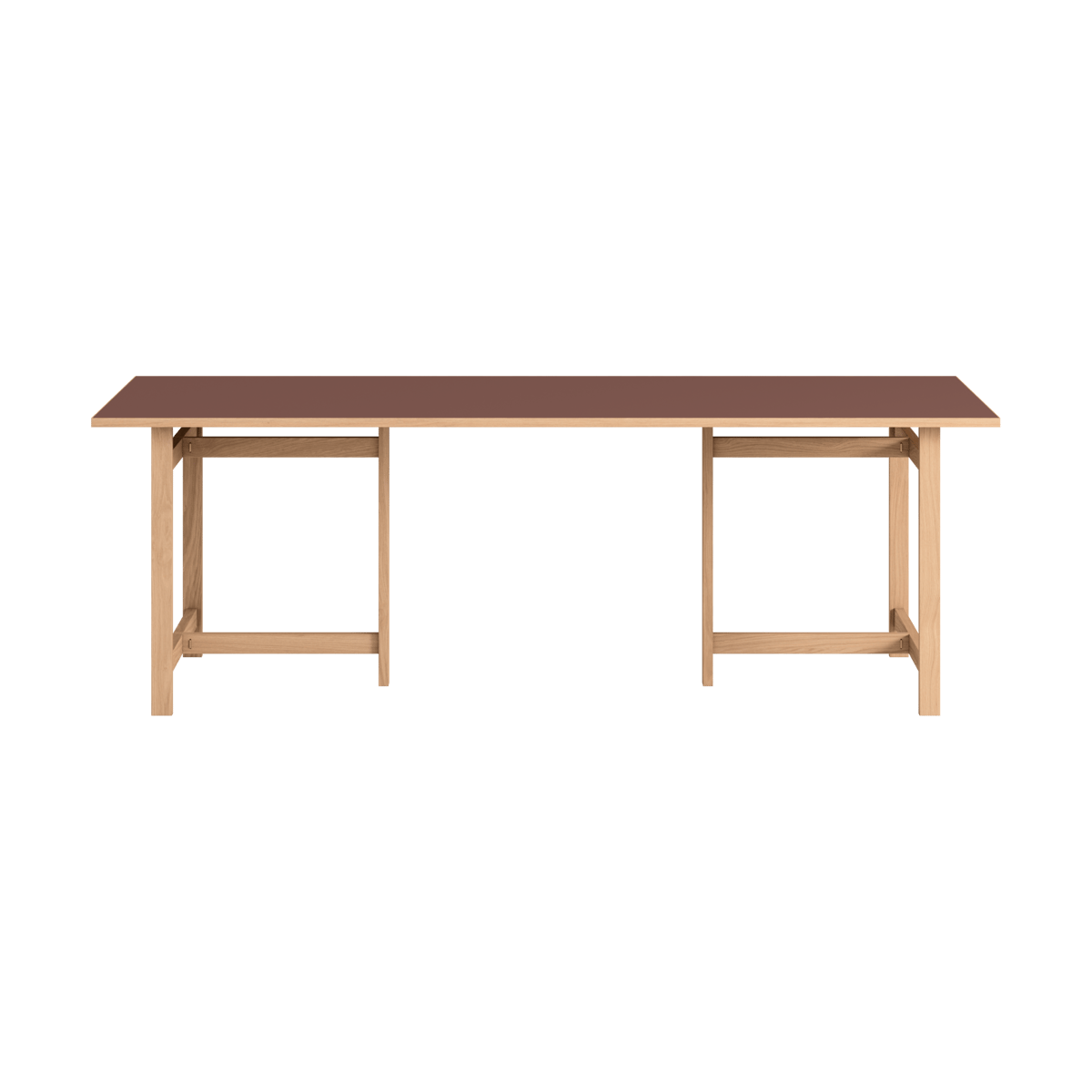 Bilde av MOEBE Moebe Rektangulært spisebord Burgundy 220x90 cm
