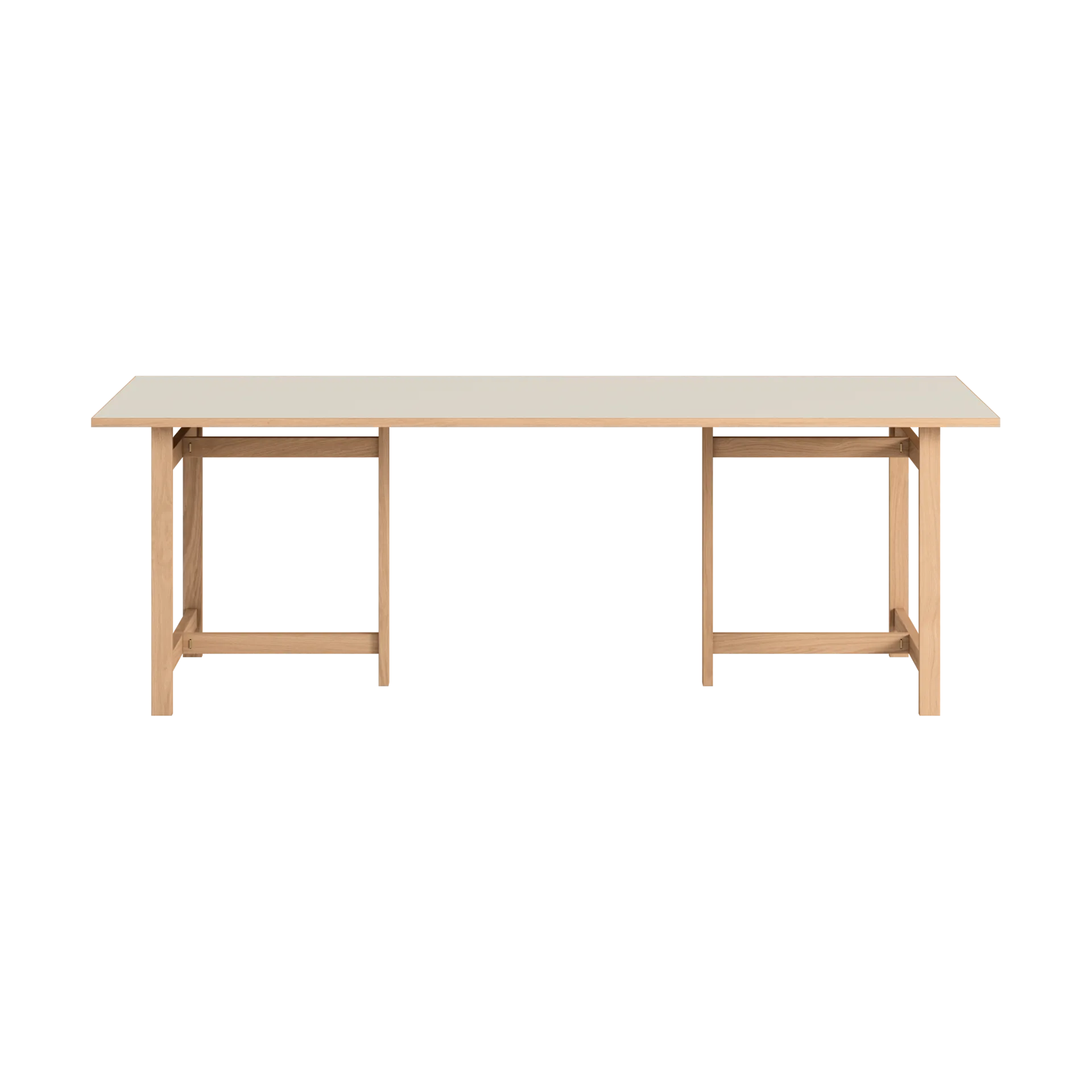 Moebe Rektangulært spisebord, Light grey, 220x90 cm MOEBE