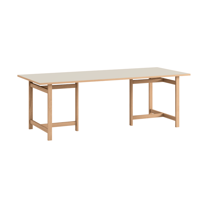 Moebe Rektangulært spisebord, Light grey, 220x90 cm MOEBE