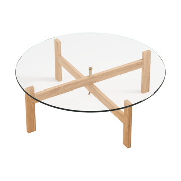 Moebe Round sofabord Ø88 cm - Ek - MOEBE