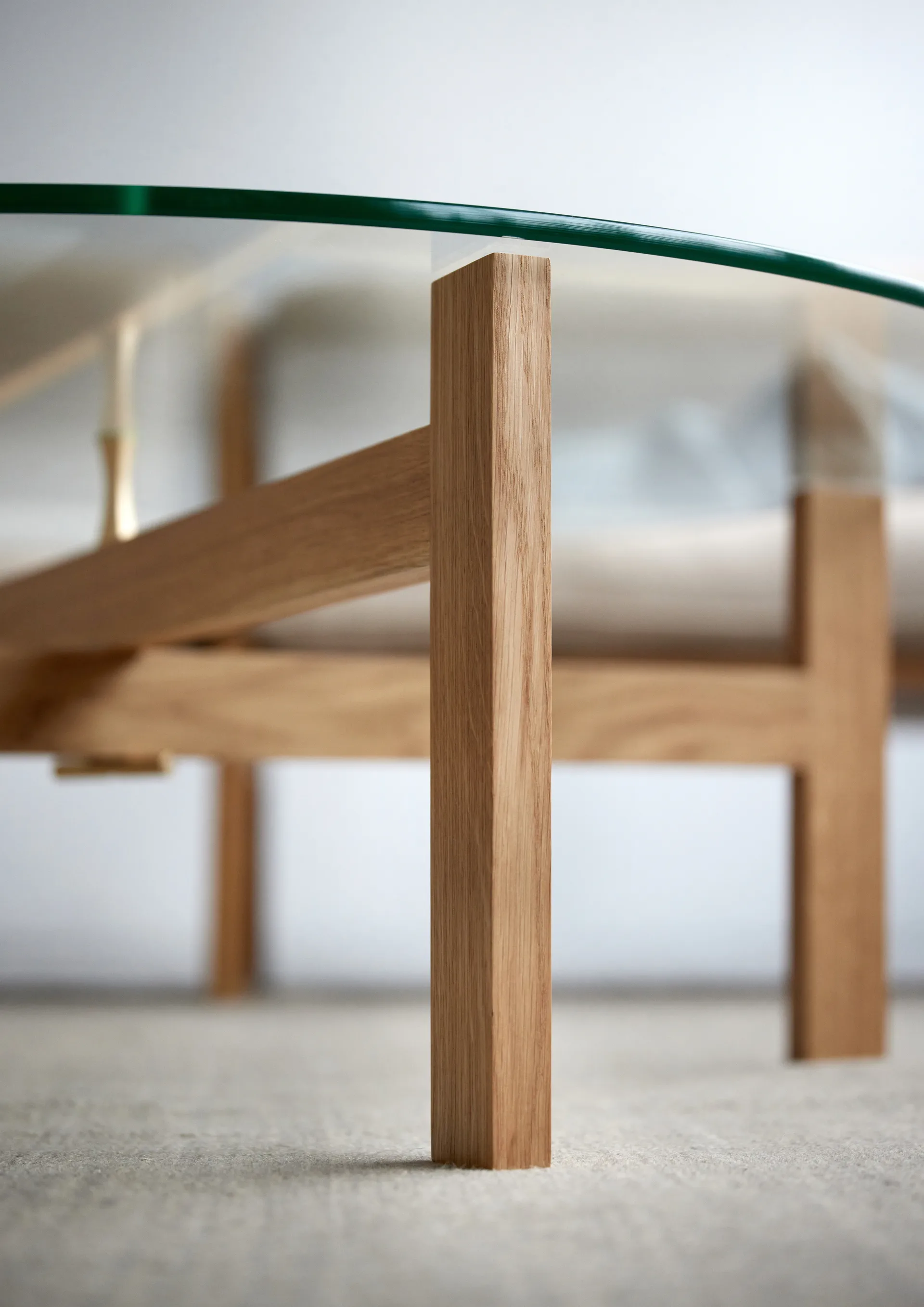 Moebe Round sofabord Ø88 cm, Ek MOEBE