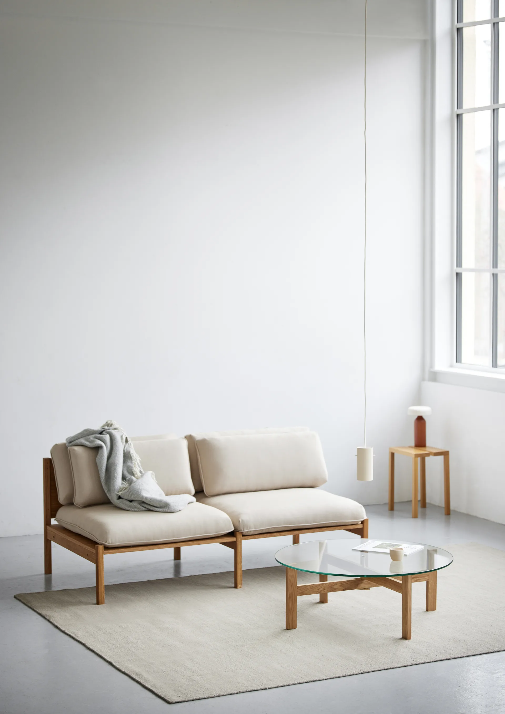 Moebe Round sofabord Ø88 cm, Ek MOEBE