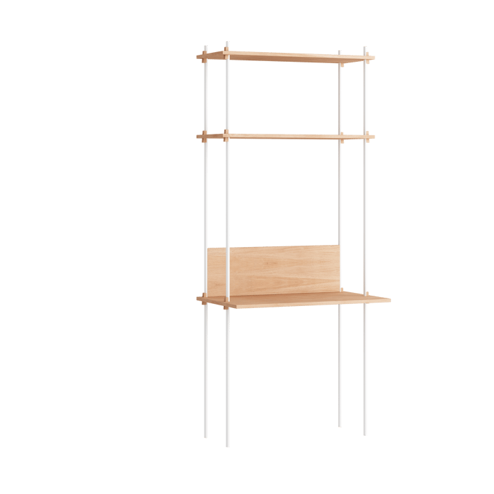 Moebe shelving system s.200.1.D - Eik-hvit - MOEBE