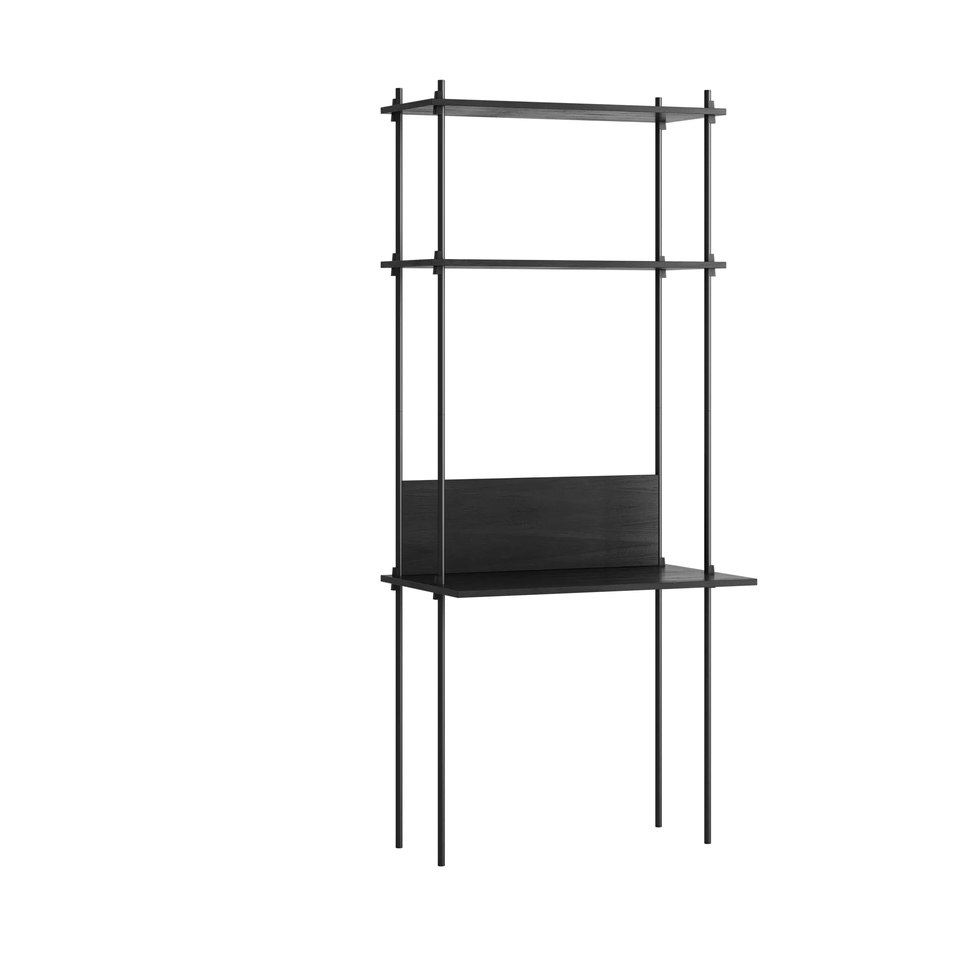 Moebe shelving system s.200.1.D, Sort MOEBE