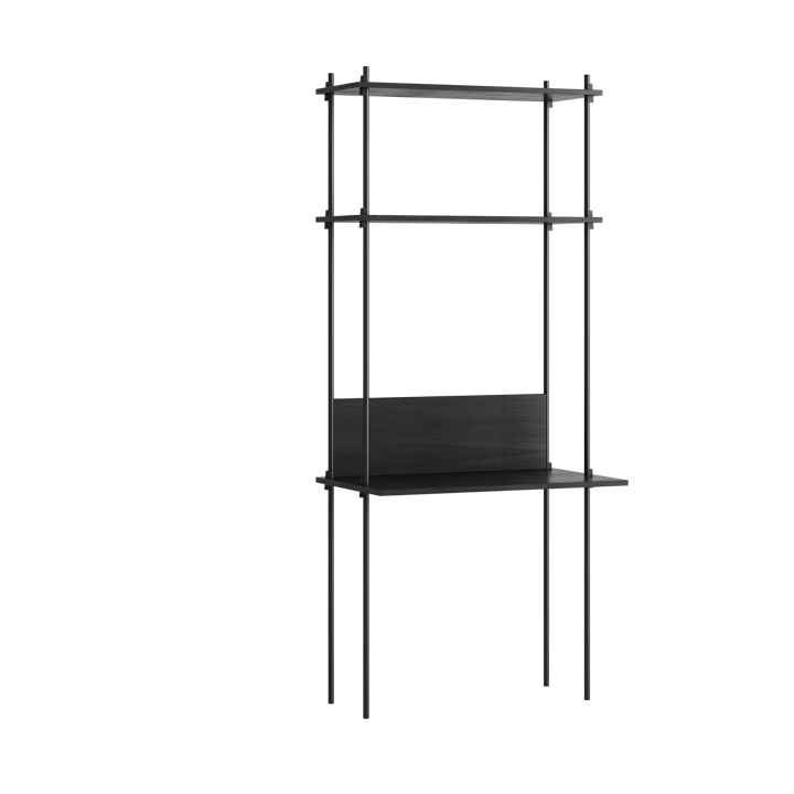 Moebe shelving system s.200.1.D, Sort MOEBE
