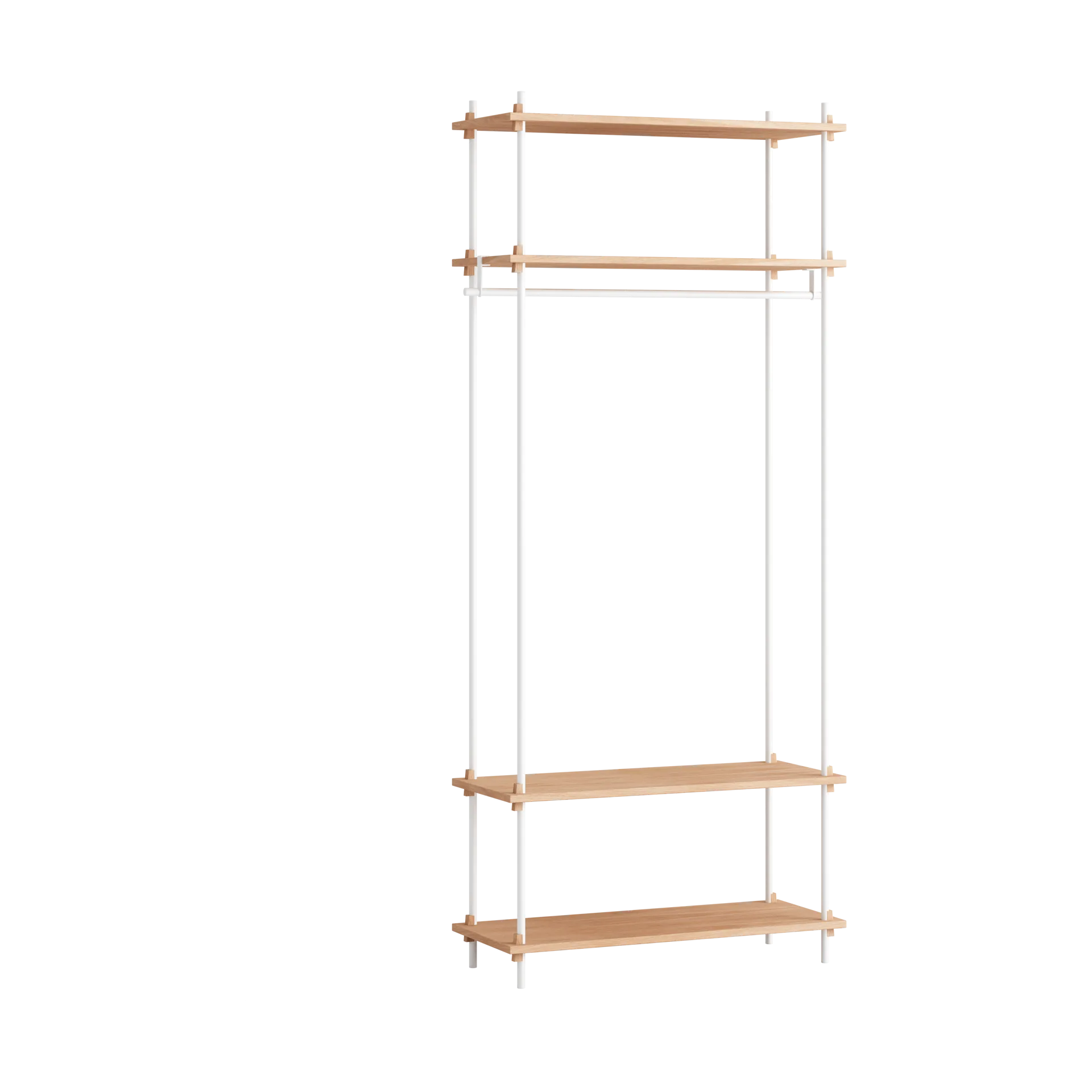 Moebe shelving system s.200.1.F, Eik-hvit MOEBE