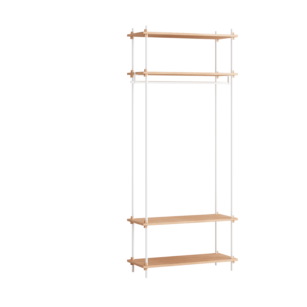 MOEBE Moebe shelving system s.200.1.F Eik-hvit