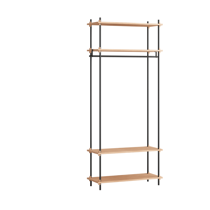 Moebe shelving system s.200.1.F - Eik-svart - MOEBE