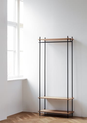 Moebe shelving system s.200.1.F - Eik-svart - MOEBE