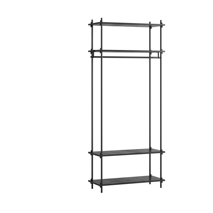 Moebe shelving system s.200.1.F, Sort MOEBE
