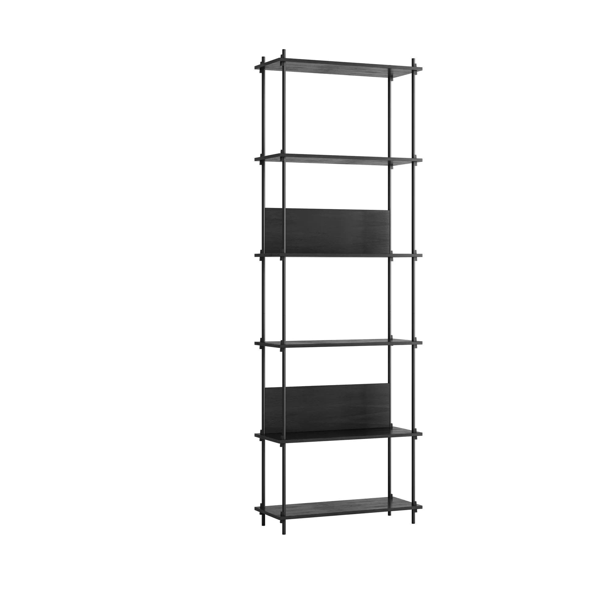 Moebe shelving system s.255.1.A, Sort MOEBE