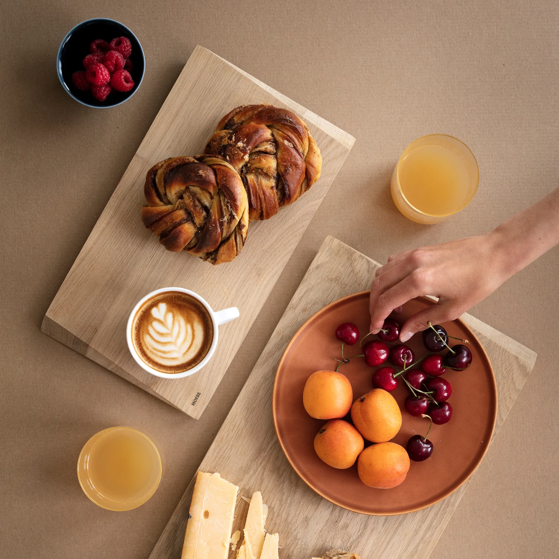 Moebe skjærefjøl liten 18,5x33 cm, Beige MOEBE