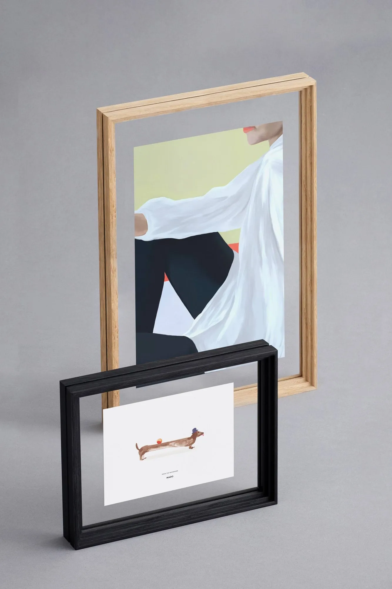 Moebe Standing Frame ram, Svartbeiset eik, A4 MOEBE