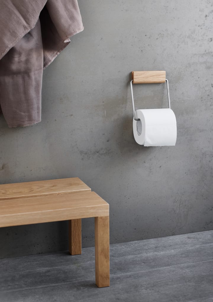 Moebe toalettpapirholder, Eik-stål MOEBE