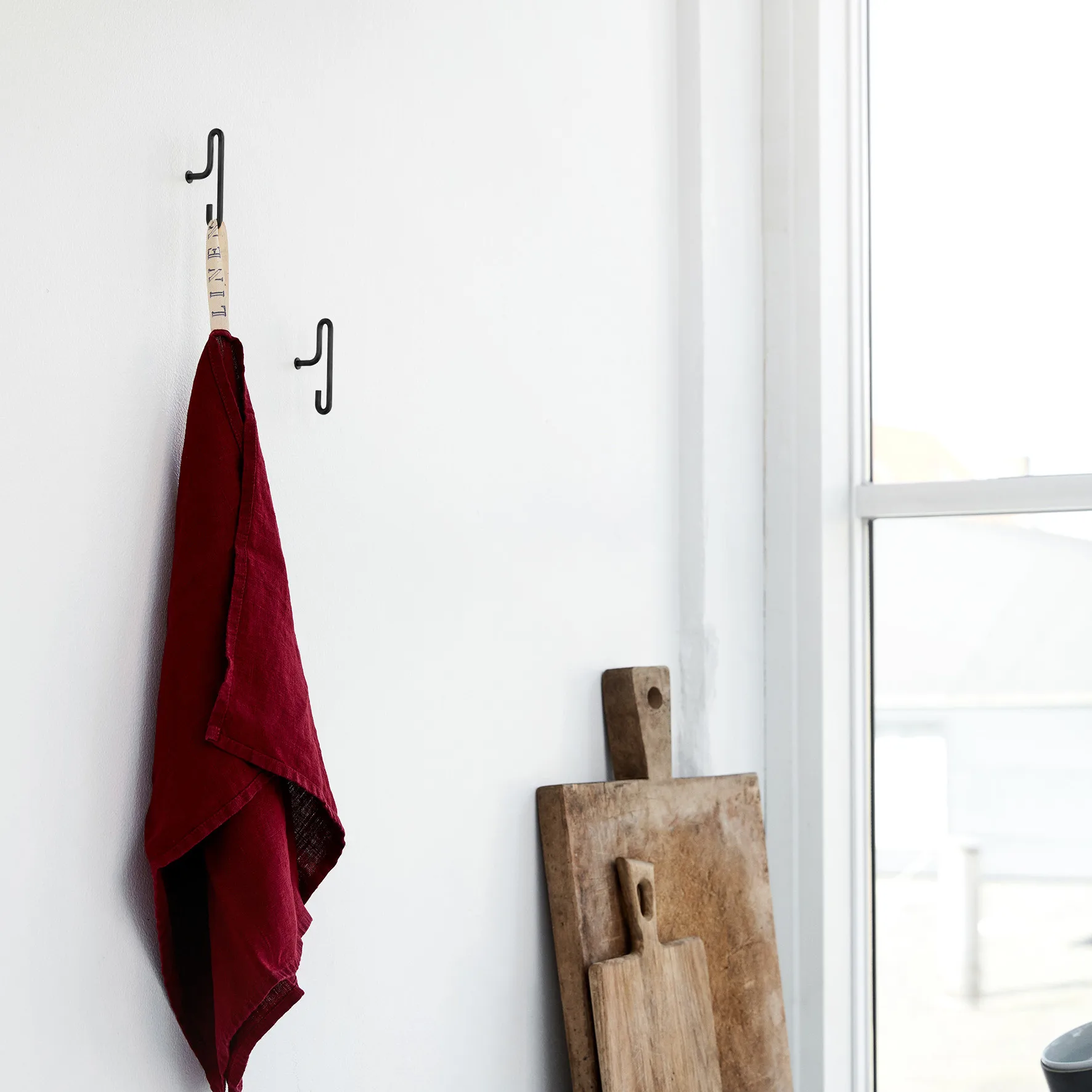 Moebe veggknagg small 2-stk., Svart MOEBE