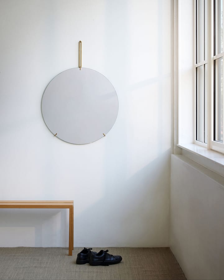 Moebe veggspeil Ø70 cm, Stainless steel MOEBE