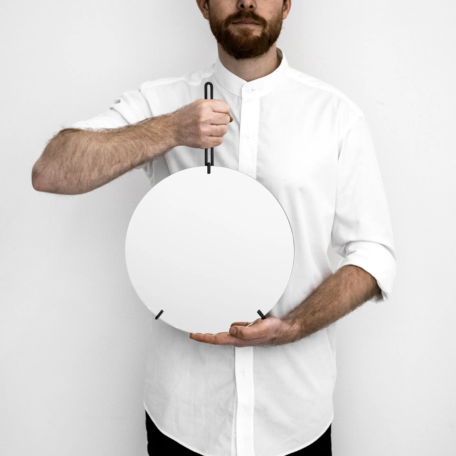 Moebe Wall mirror Ø 30 cm, Svart MOEBE