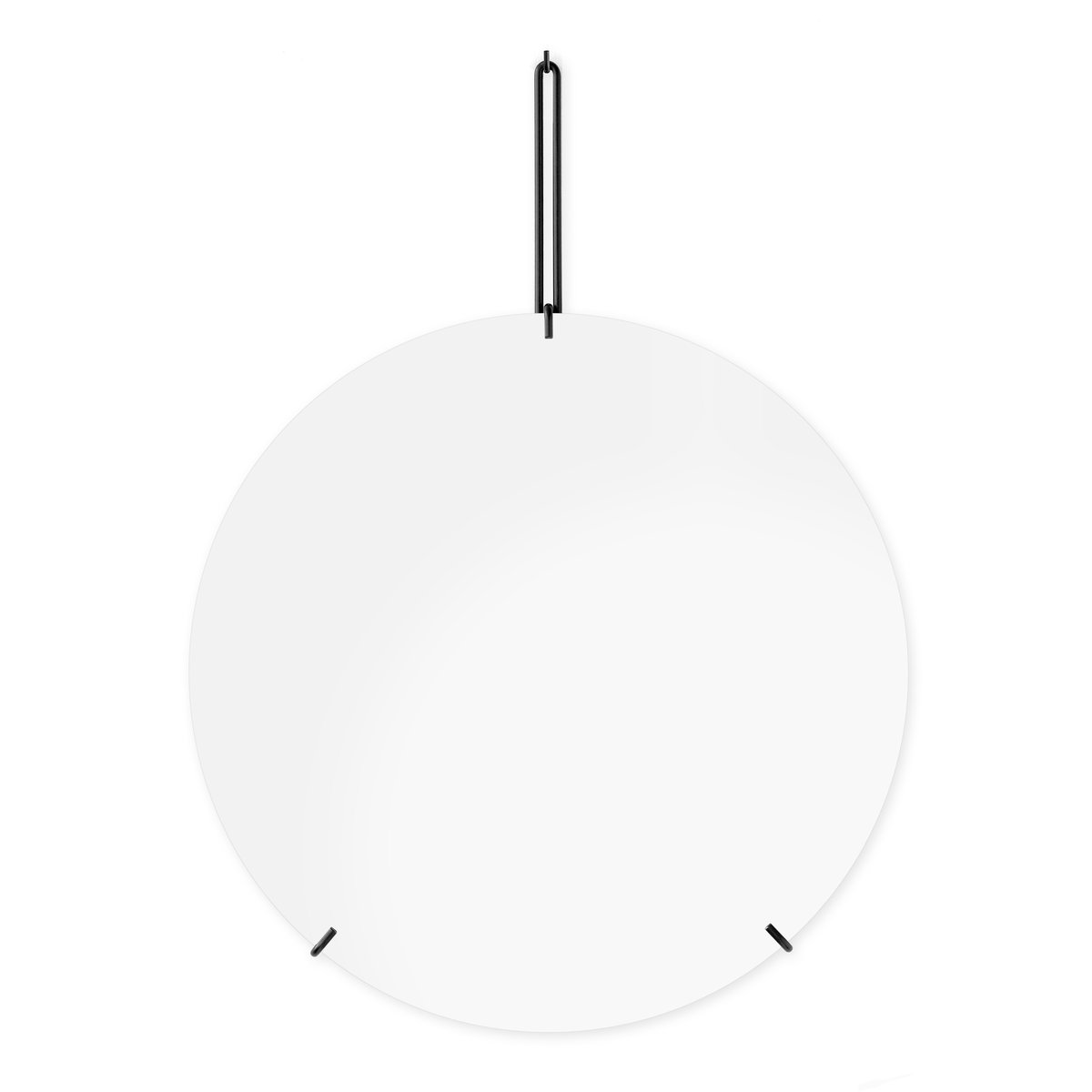 MOEBE Moebe Wall mirror Ø 50 cm Svart
