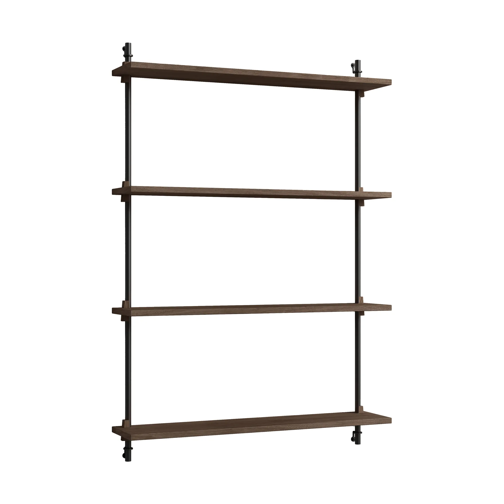 Moebe wall shelving ws.115.1, Røkt eik-svart MOEBE