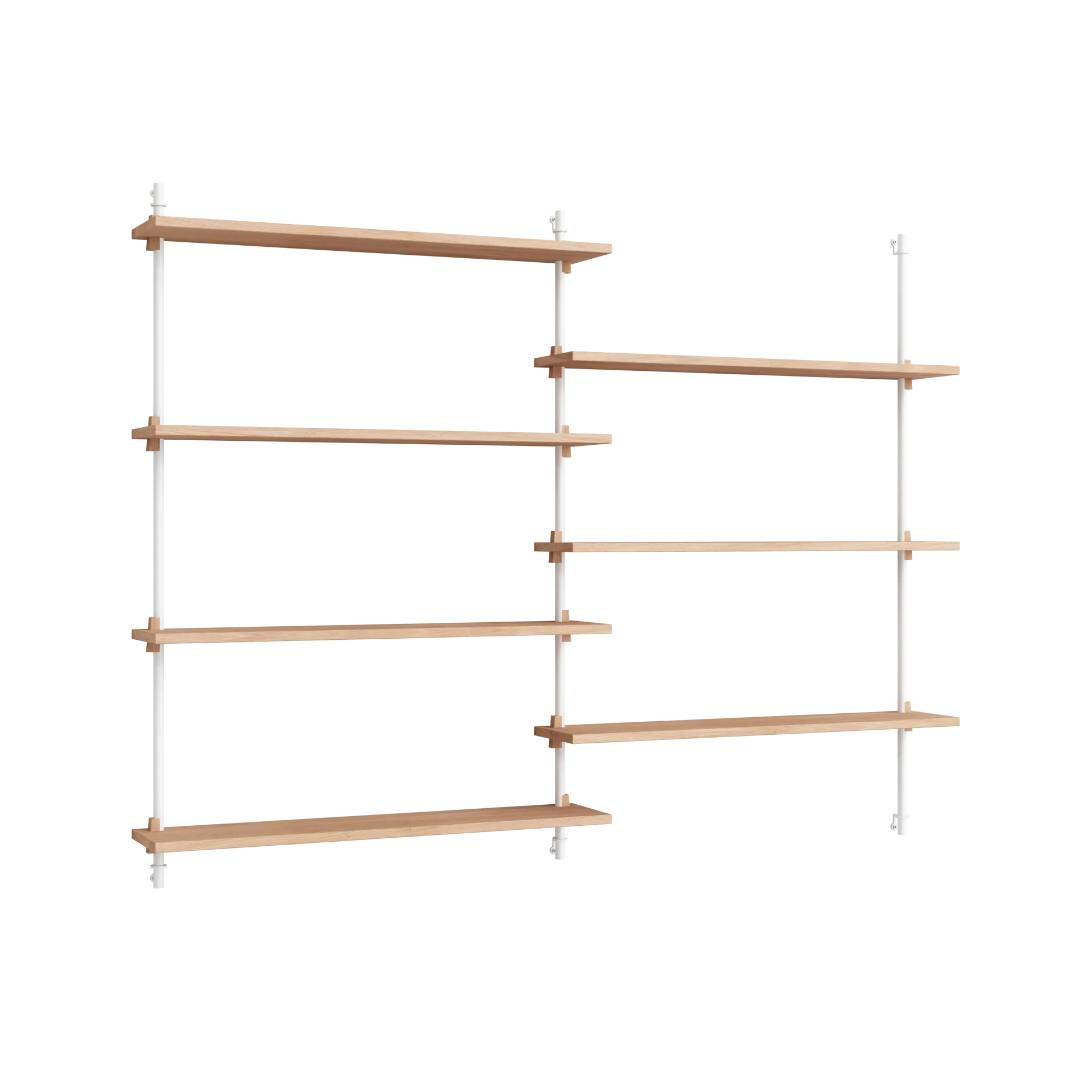 Moebe wall shelving ws.115.2, Eik-hvit MOEBE