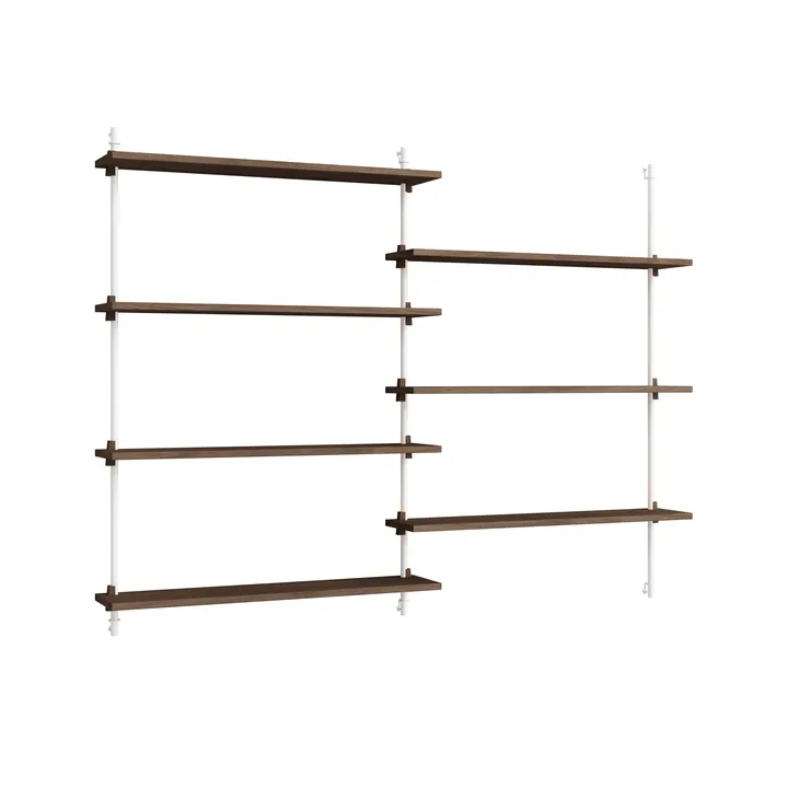 Moebe wall shelving ws.115.2 - Røkt eik-hvit - MOEBE