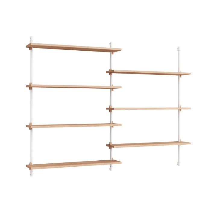 Moebe wall shelving ws.115.2.B - Eik-hvit - MOEBE