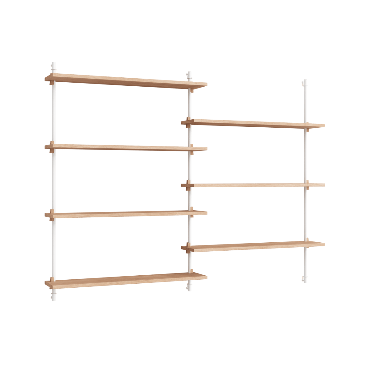 MOEBE Moebe wall shelving ws.115.2.B Eik-hvit