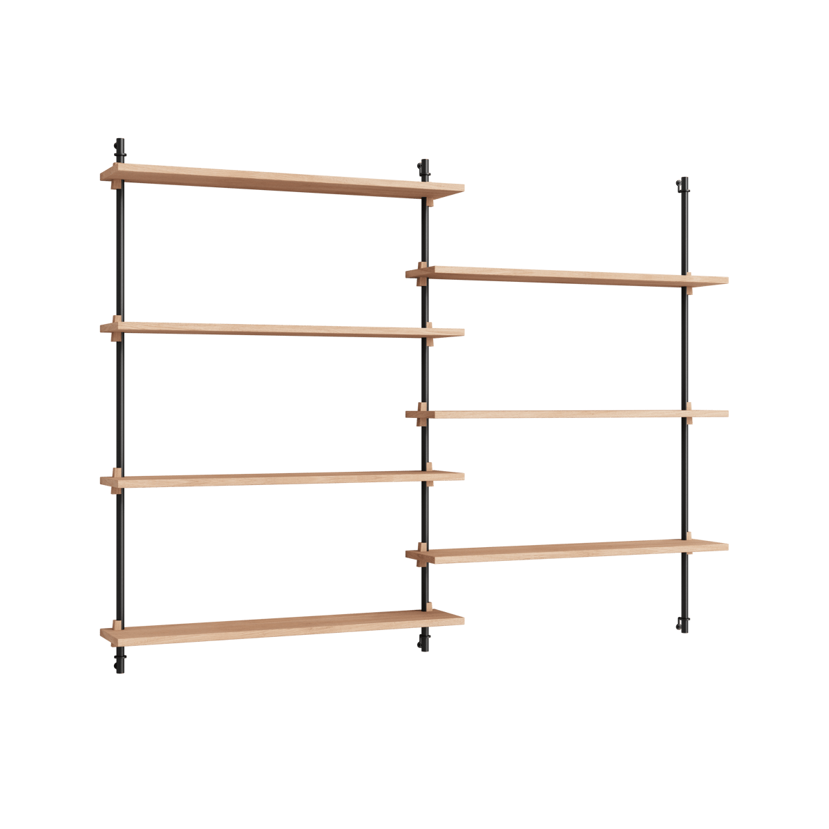 MOEBE Moebe wall shelving ws.115.2.B Eik-svart