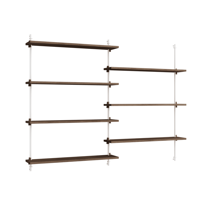 Moebe wall shelving ws.115.2.B - Røkt eik-hvit - MOEBE