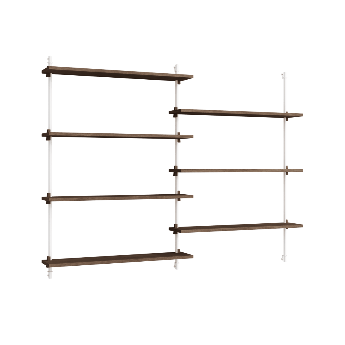 MOEBE Moebe wall shelving ws.115.2.B Røkt eik-hvit