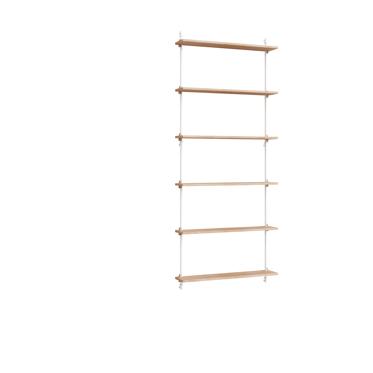 Moebe wall shelving ws.200.1 Eik-hvit | Skandinavisk Design | Hyller & Hyllesystem | Brun