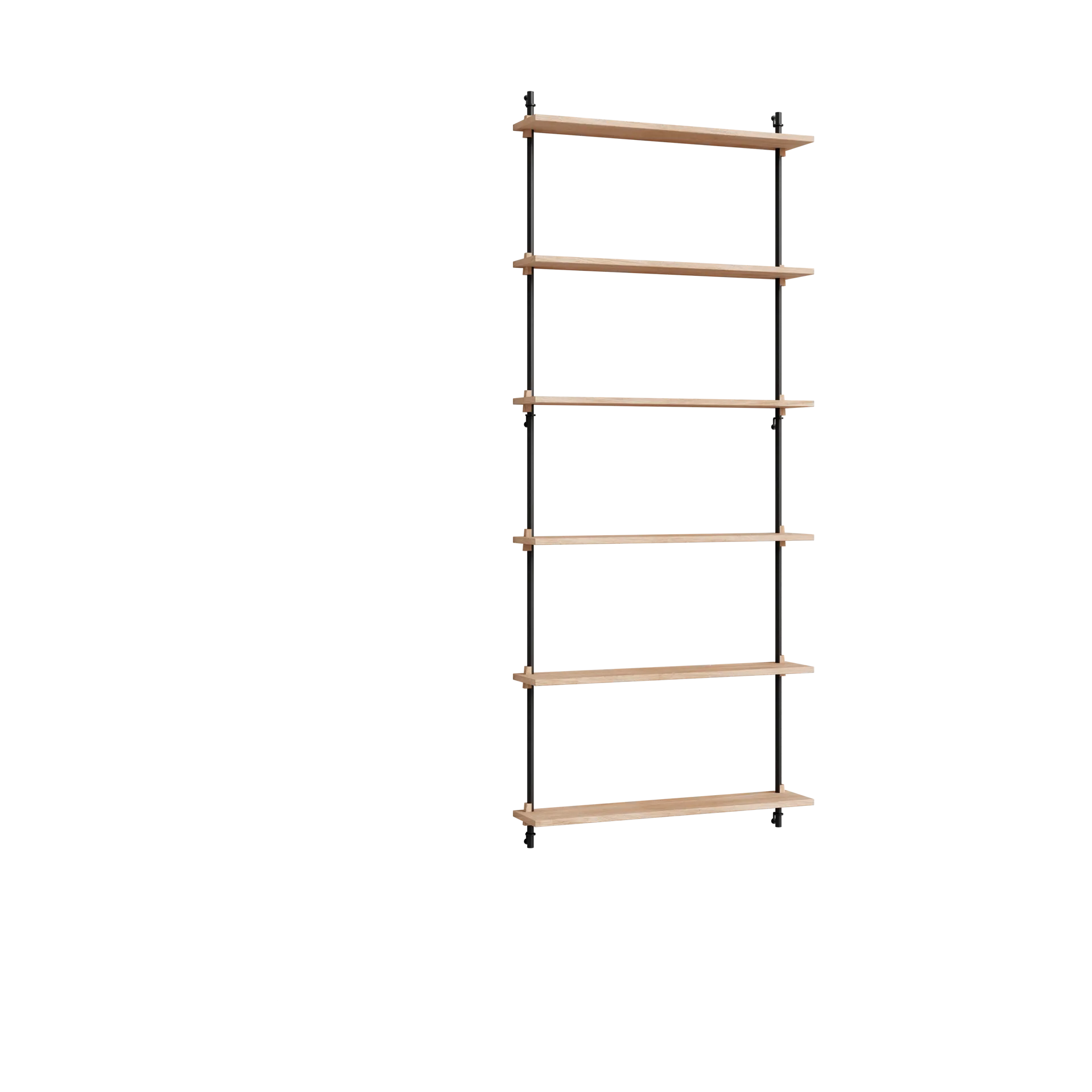 Moebe wall shelving ws.200.1, Eik-svart MOEBE