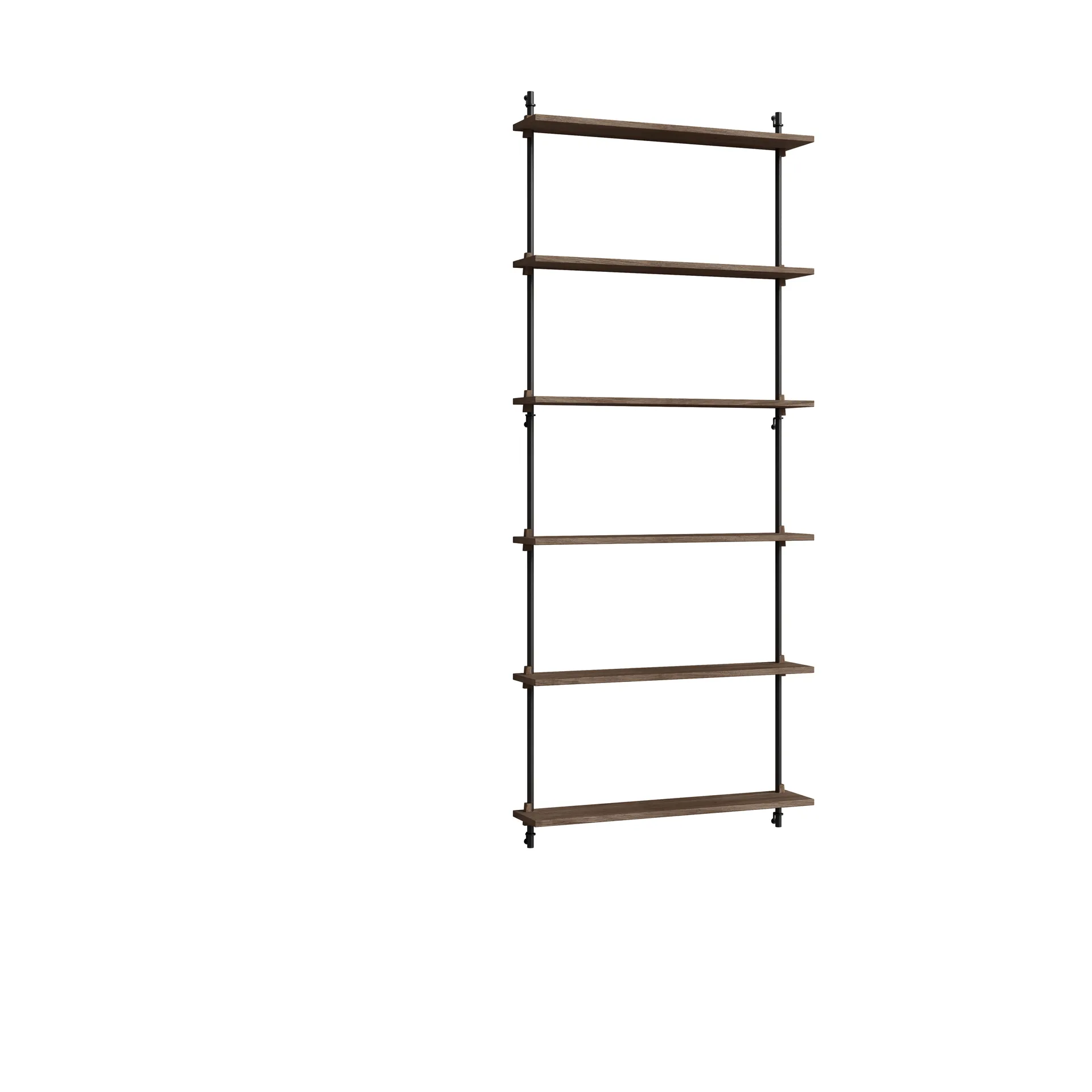 Moebe wall shelving ws.200.1, Røkt eik-svart MOEBE