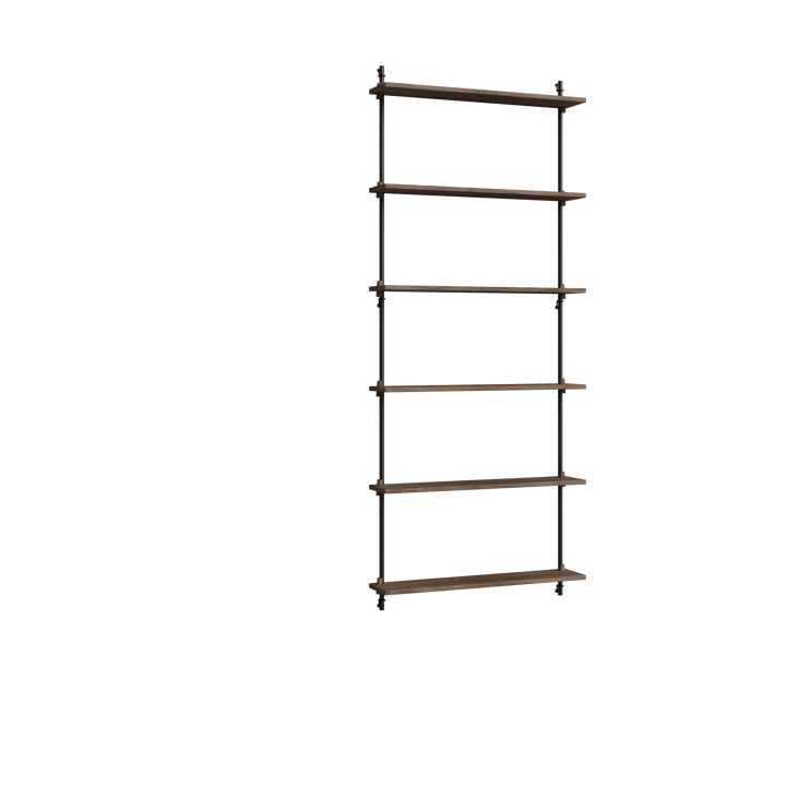 Moebe wall shelving ws.200.1 - Røkt eik-svart - MOEBE