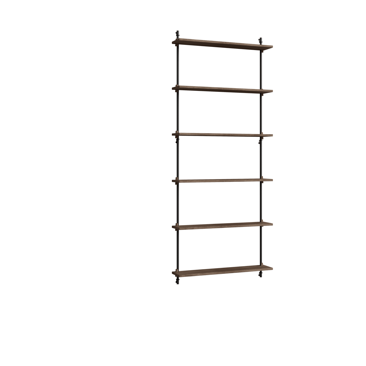 MOEBE Moebe wall shelving ws.200.1 Røkt eik-svart