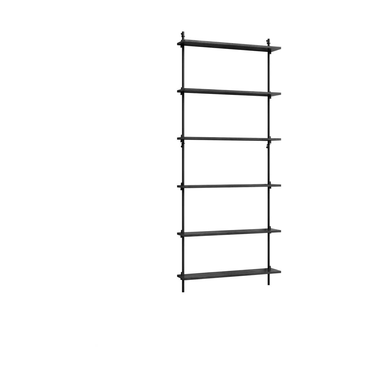 Moebe wall shelving ws.200.1 Sort | Skandinavisk Design | Hyller & Hyllesystem | Svart