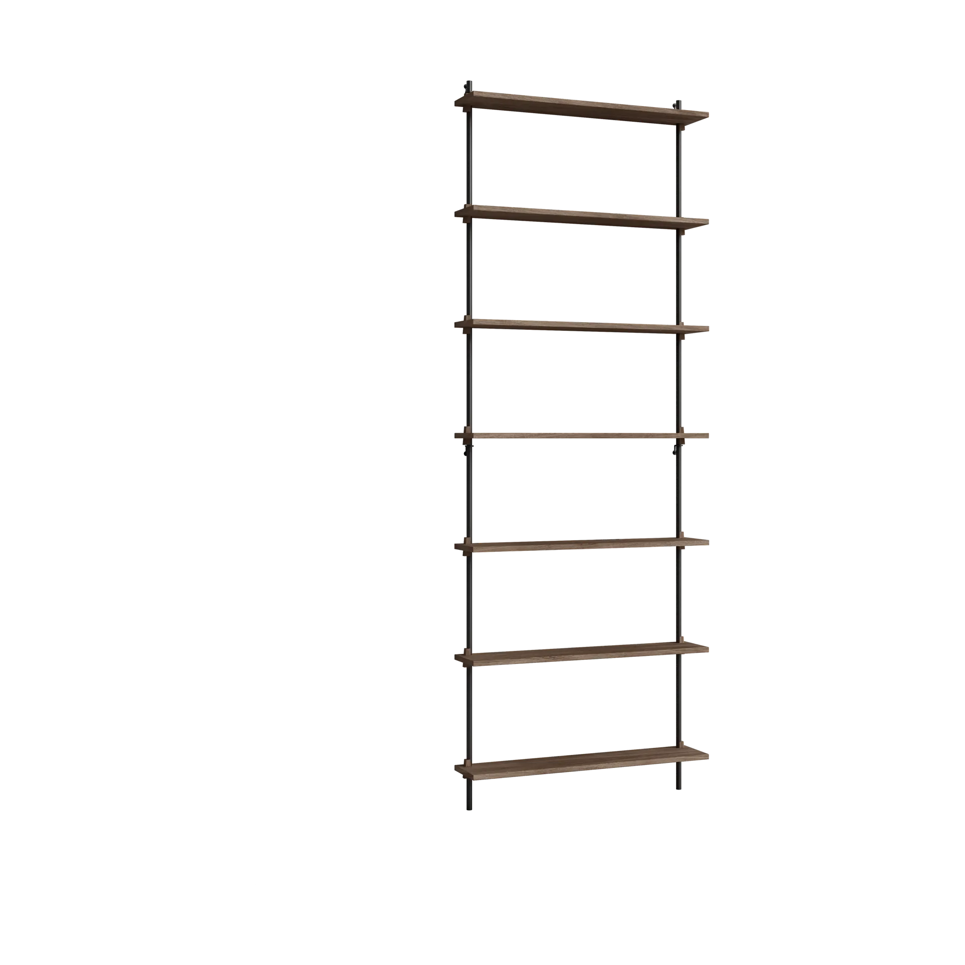 Moebe wall shelving ws.230.1, Røkt eik-svart MOEBE