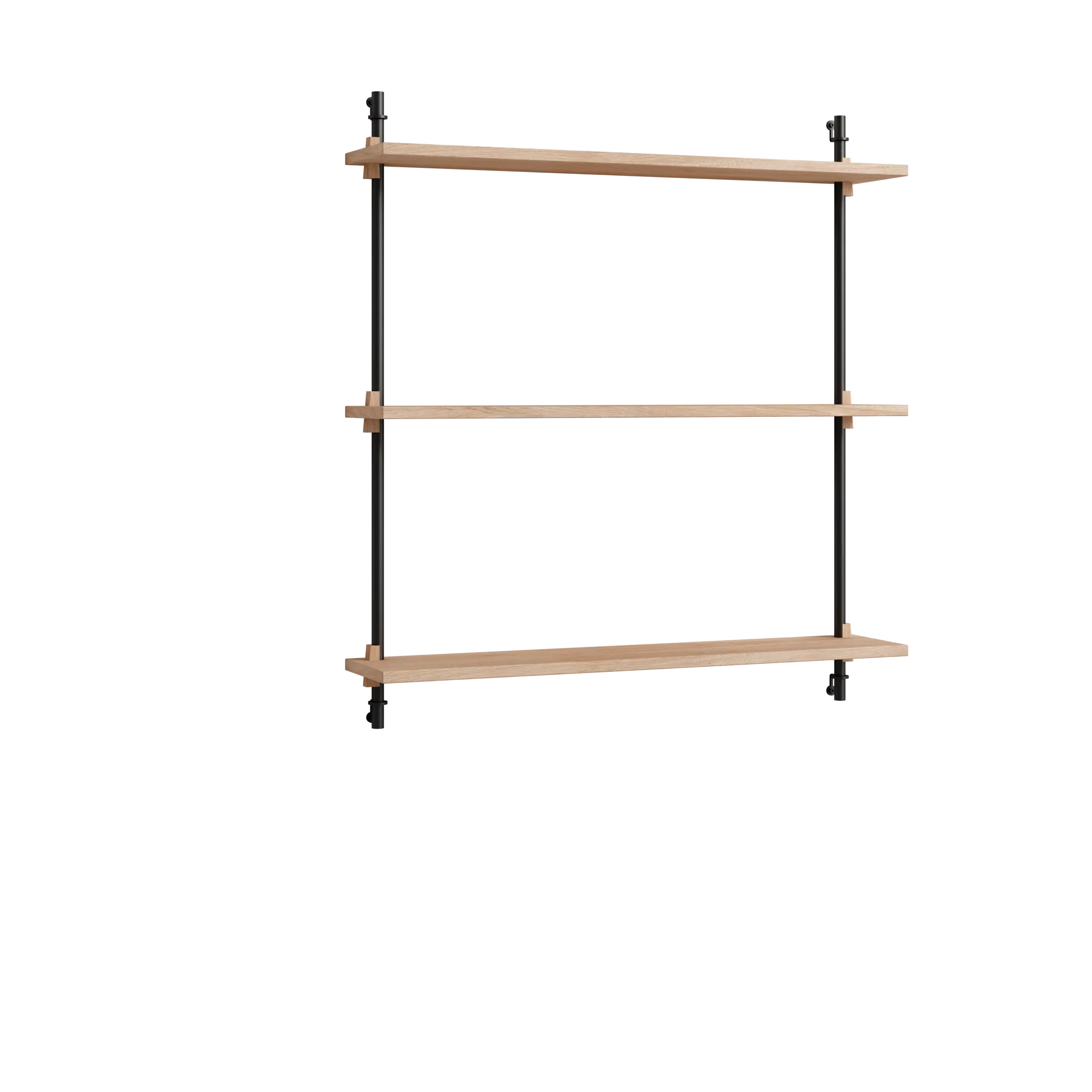 Moebe wall shelving ws.85.1, Eik-svart MOEBE