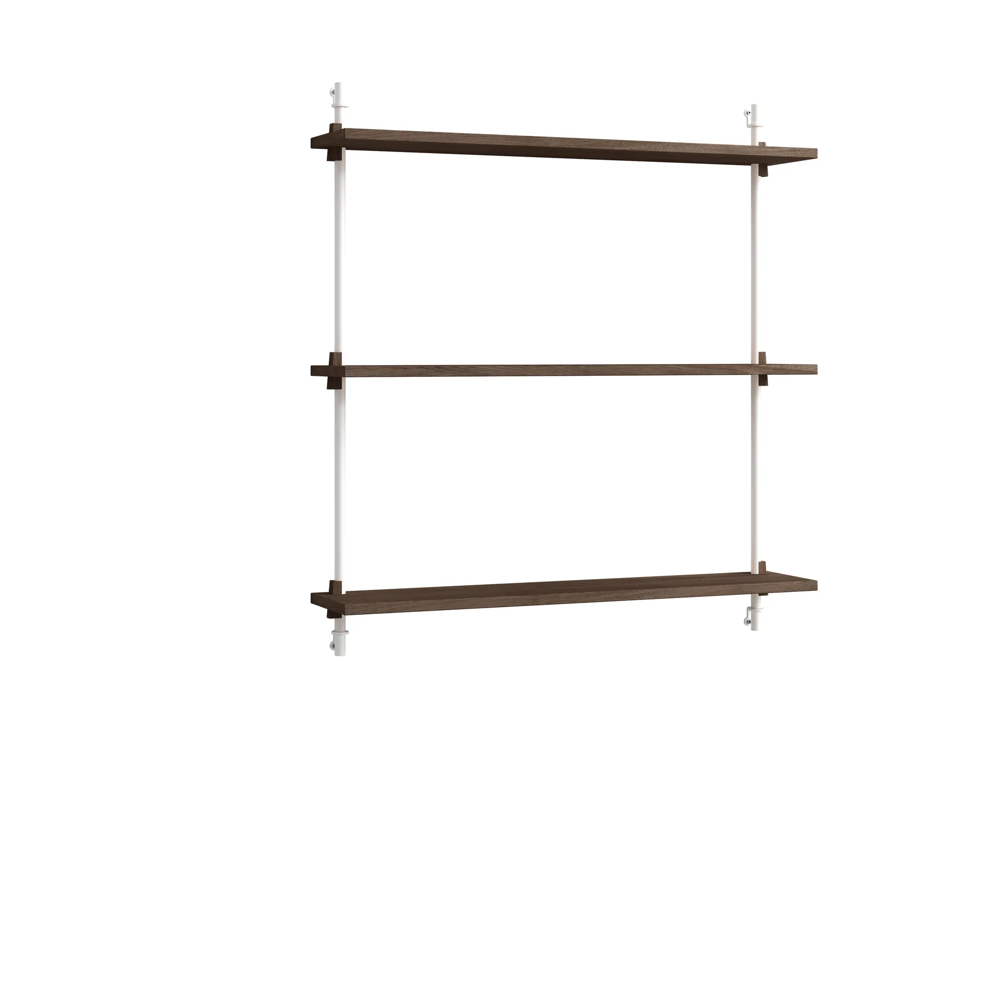 Moebe wall shelving ws.85.1, Røkt eik-hvit MOEBE