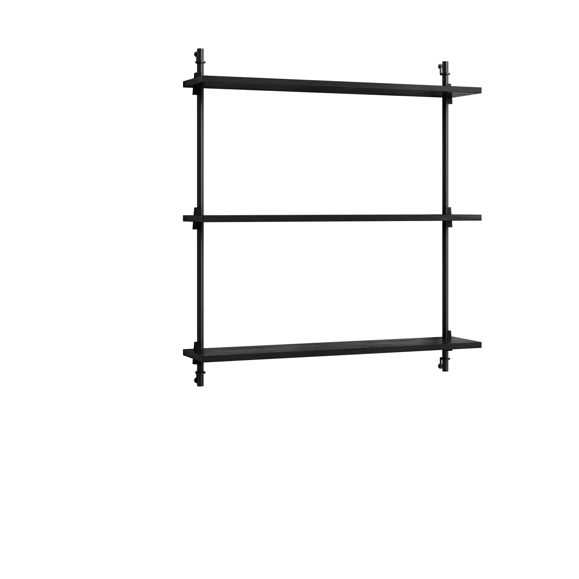 Moebe wall shelving ws.85.1, Sort MOEBE