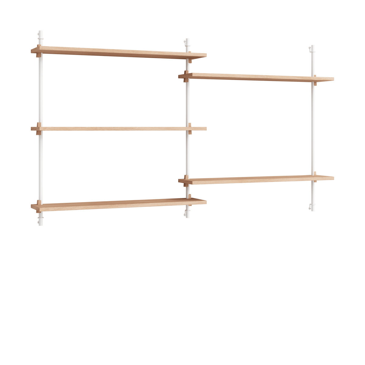 MOEBE Moebe wall shelving ws.85.2.B Eik-hvit