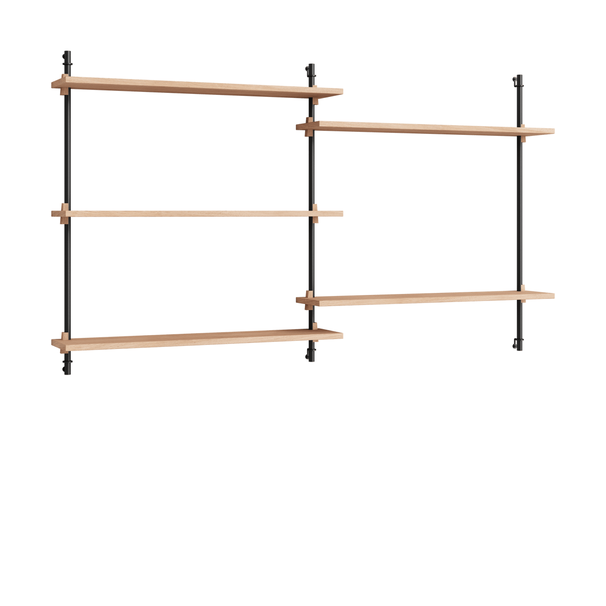 MOEBE Moebe wall shelving ws.85.2.B Eik-svart