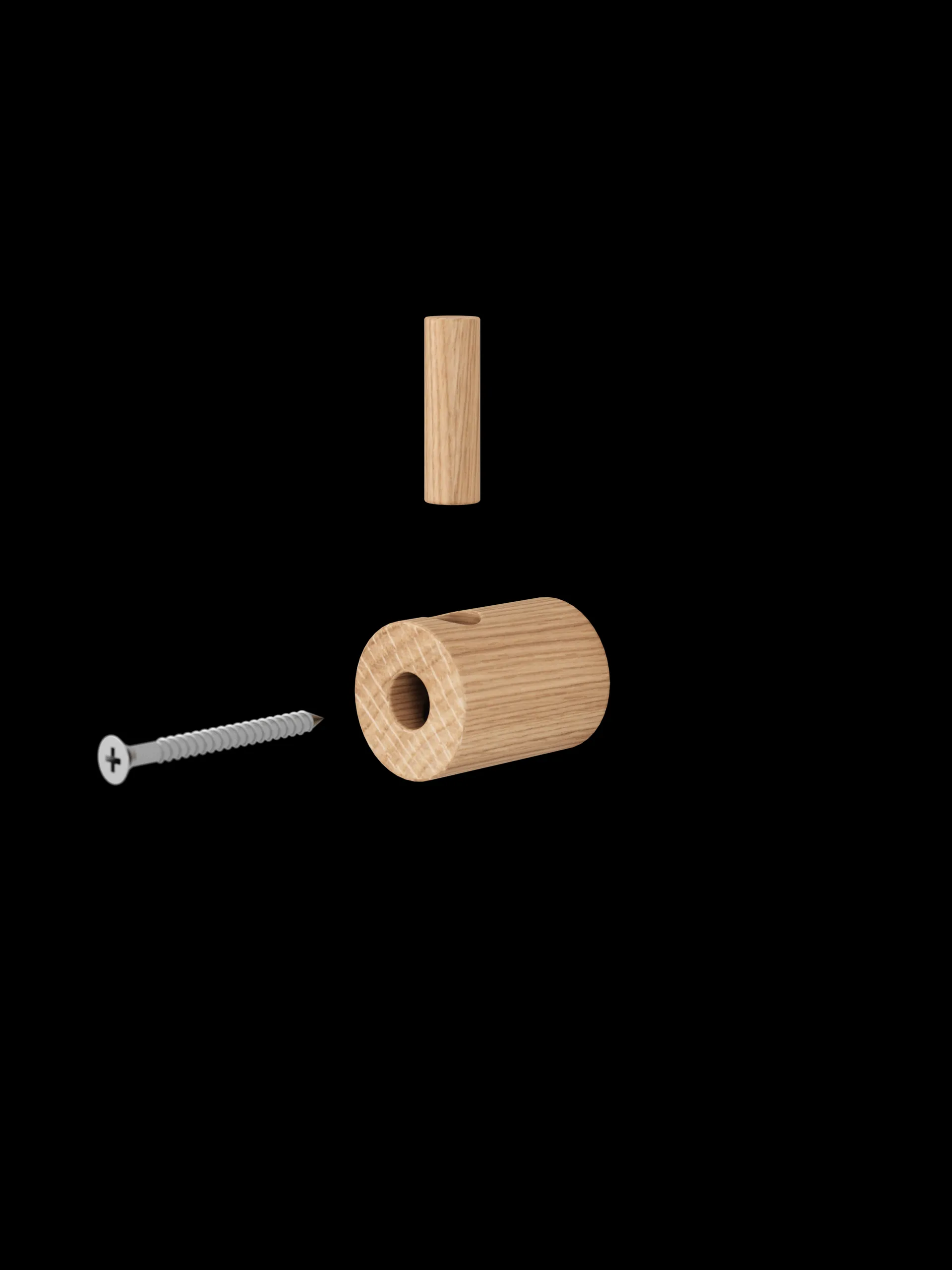 Moebe wooden wall hook krok, Eik MOEBE